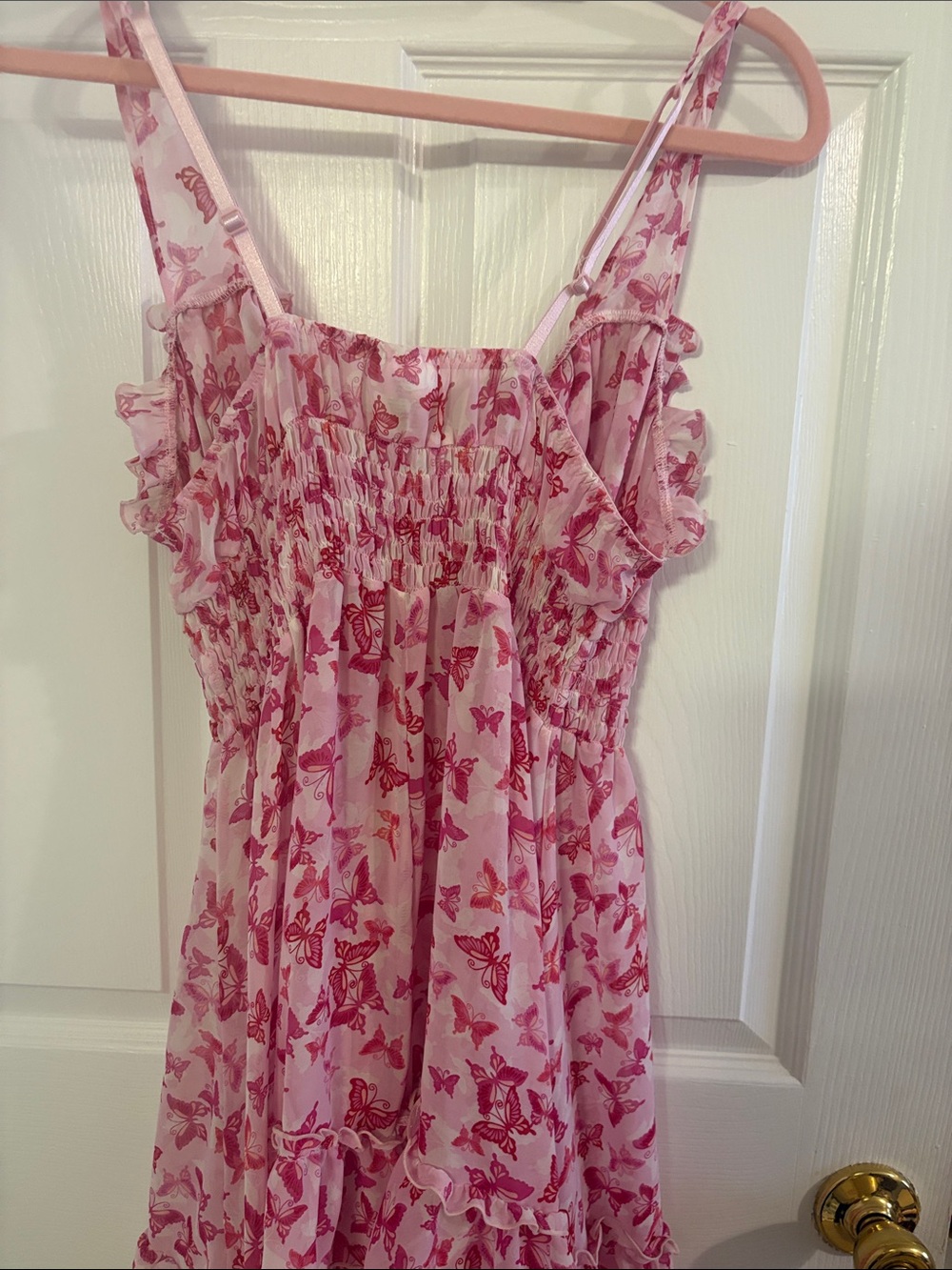 Fashion Bug Pink Butterfly Sleepwear Top - Picture 3 of 5